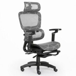 Ergonomic Mesh Office Chair With Headrest, 6D Armrests, Lumbar Support, Adjustable Height, Reclining High Back Swivel Desk Chair - thumbnail 1