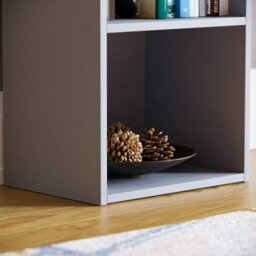 Lassic Vida Designs Oxford Grey 4 Tier Cube Bookcase Freestanding Shelving Unit (H)1060mm (W)320mm (D)240mm - thumbnail 4