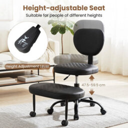 Ergonomic Kneeling Chair Height-Adjustable Cross Legged Office Chair - thumbnail 1
