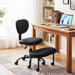 Ergonomic Kneeling Chair Height-Adjustable Cross Legged Office Chair - thumbnail 3