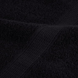 Berkfield Premium Towels Solund 2 Pcs Black 100X200 Cm 600 Gsm - thumbnail 7