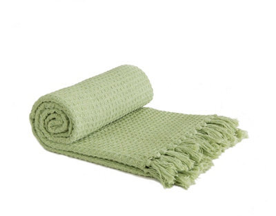 Waffle Collection Recycled Cotton Throw - image 1