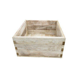 Forest Garden Caledonian Wooden Square Raised Bed - With Base - 90 X 90Cm - thumbnail 3