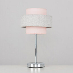 Valuelights Weaver Pair Of Touch Table Lamps With Herringbone/pink Shade And Bulbs - thumbnail 3