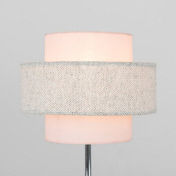 Valuelights Weaver Pair Of Touch Table Lamps With Herringbone/pink Shade And Bulbs - thumbnail 4