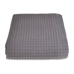 Allure Bath Fashions Hotel Waffle Throw Blanket - Graphite, 175 X 225Cm - thumbnail 1