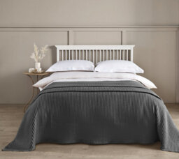 Allure Bath Fashions Hotel Waffle Throw Blanket - Graphite, 175 X 225Cm - thumbnail 2