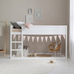 Nöa & Nani Noa & Nani Midsleeper Cabin Bed Reversible With Straight Ladder In Classic White Lykke - thumbnail 3
