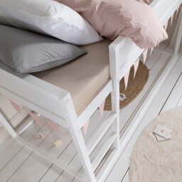 Nöa & Nani Noa & Nani Midsleeper Cabin Bed Reversible With Straight Ladder In Classic White Lykke - thumbnail 5