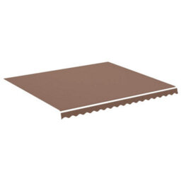 Walplus Replacement Fabric For Awning Garden Sun Shade Canopy Gazebo For Back Door, Porch, Patio Brown 4X3.5 M - thumbnail 2