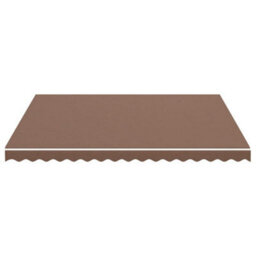 Walplus Replacement Fabric For Awning Garden Sun Shade Canopy Gazebo For Back Door, Porch, Patio Brown 4X3.5 M - thumbnail 3