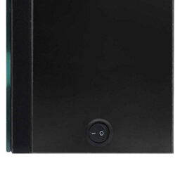Berkfield Stylish Led Bathroom Mirror Cabinet 89X14X62 Cm Shining Black - thumbnail 6
