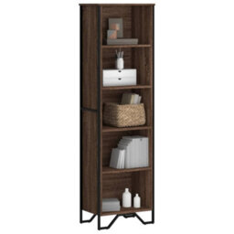 Berkfield Bookcase Brown Oak 50X31X169 Cm Engineered Wood