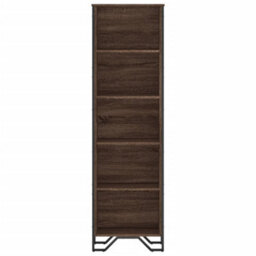 Berkfield Bookcase Brown Oak 50X31X169 Cm Engineered Wood - thumbnail 4