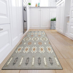 Ameha Geometric Printed Living Room Rugs Non Slip Hallway Extra Large Runner Rug Kitchen Floor Mats Nova, 80 X 300 Cm - thumbnail 6