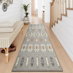 Ameha Geometric Printed Living Room Rugs Non Slip Hallway Extra Large Runner Rug Kitchen Floor Mats Nova, 80 X 300 Cm - thumbnail 5