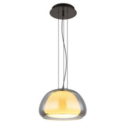 Luminosa Lighting Luminosa Avila Dome Pendant Ceiling Light Gunmetal Smoke Glass Shade Led Dimmable 2700-6500K Remote Control - thumbnail 4