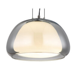 Luminosa Lighting Luminosa Avila Dome Pendant Ceiling Light Gunmetal Smoke Glass Shade Led Dimmable 2700-6500K Remote Control - thumbnail 3