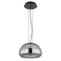 Luminosa Lighting Luminosa Avila Dome Pendant Ceiling Light Gunmetal Smoke Glass Shade Led Dimmable 2700-6500K Remote Control - thumbnail 2