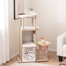 120 Cm Cat Tree 5 Layer Sports Themed Cat Tower W/ 2 Cat Condos - thumbnail 4