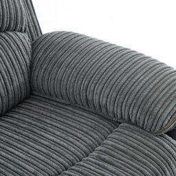 Electric Reclining Sofa Set, Corduroy Fabric Recliner Sectional Sofa Suite - 1+2+3 Sofa Set - thumbnail 8