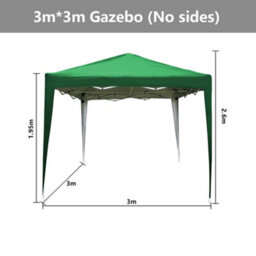 Sundaze 3X3M Green Pop Up Gazebo Tent Outdoor Garden Shelter Folding Marquee Canopy With Frame (No Side Panels) - thumbnail 2