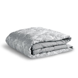 Catherine Lansfield Bedroom Damask Jacquard Quilted 240X260Cm Bedspread Silver Grey - thumbnail 3