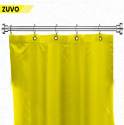 Zuvo Tension Rod For Curtain Extendable 109 To 185Cm Silver No Drill Rust Proof Shower Rod Bathroom - thumbnail 3