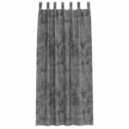 Berkfield Classic Curtain With Curtains 2 Pcs Grey 225 X 140 Cm Velvet - thumbnail 4