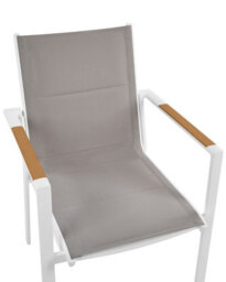 Beliani Set Of 6 Garden Chairs Busseto Metal Grey - thumbnail 7