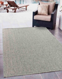Modern Herringbone Design Outdoor-Indoor Rugs Silver 50X80 Cm - thumbnail 2