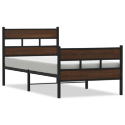 Berkfield Bed Frame Without Mattress With Headboard And Footboard 100X200 Cm - thumbnail 2