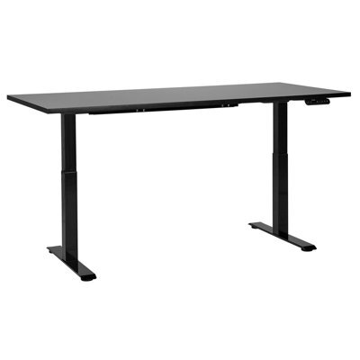 Beliani Electric Adjustable Standing Desk Destines Black 180 Cm 80 Cm - image 1