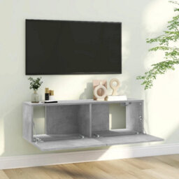 Vidaxl Tv Cabinet Concrete Grey 100X30X30 Cm Engineered Wood - thumbnail 3