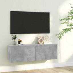 Vidaxl Tv Cabinet Concrete Grey 100X30X30 Cm Engineered Wood - thumbnail 1
