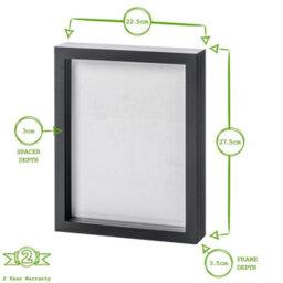 "Nicola Spring 3D Box Photo Frames - 8 X 10"" - White - Pack Of 2" - thumbnail 4