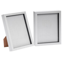 "Nicola Spring 3D Box Photo Frames - 8 X 10"" - White - Pack Of 2" - thumbnail 1
