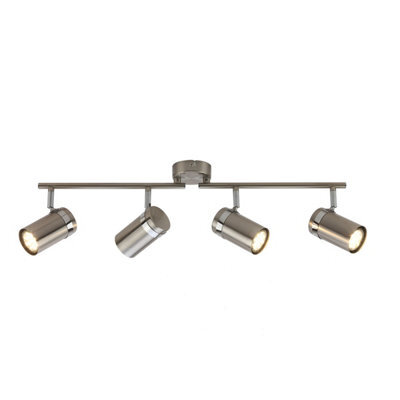 Luminosa Lighting Luminosa Palmoni Ceiling Spotlight Bar Satin Nickel, Chrome 4Xgu10 - image 1