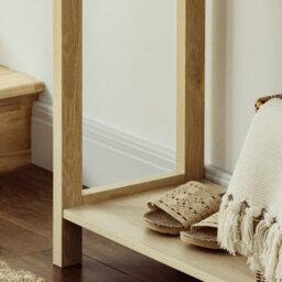 Wyld Haus Sedi 100Cm Natural Wood-Effect Console Table - 2 Drawers And Bottom Shelf - thumbnail 9