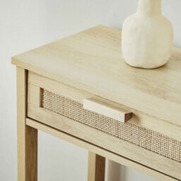 Wyld Haus Sedi 100Cm Natural Wood-Effect Console Table - 2 Drawers And Bottom Shelf - thumbnail 8