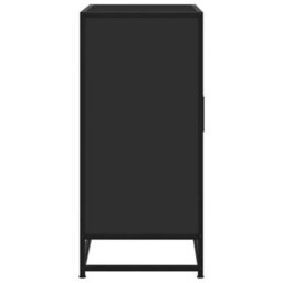 Berkfield Sideboard Black 68X35X76 Cm Engineered Wood And Metal - thumbnail 5