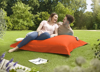 Beautiful Beanbags Adult Big Brother Beanbag For Indoors Or Outdoors Ready Filled Bean Bags - Orange - image 1