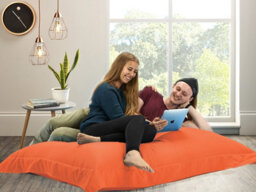 Beautiful Beanbags Adult Big Brother Beanbag For Indoors Or Outdoors Ready Filled Bean Bags - Orange - thumbnail 2