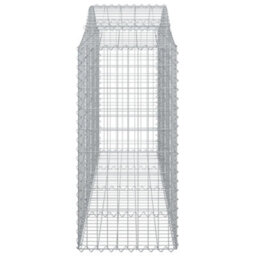 Berkfield Durable Arched Gabion Baskets 7 Pcs 200X50X120/140 Cm Galvanised Iron - thumbnail 5