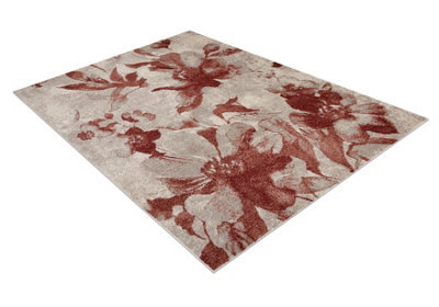 RugsX Carpet Fusion 8259 Cream Claret - Flowers, Modern, Abstract 120X170 Cm - image 1
