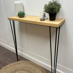 Off The Grain Wooden Console Table With Hairpin Legs - 60Cm - thumbnail 2