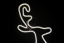 Shatchi Reindeer Neon Effect Rope Light Silhouette Double Side 90 Cool White Leds Christmas Outdoor - thumbnail 4