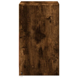 Berkfield Bedside Cabinet With Led Lights Smoked Oak Engineered Wood - thumbnail 7