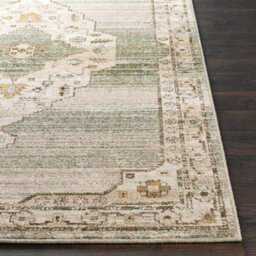Livabliss Fifth Avenue-Vintage Grey Off-White Green Traditional Boho Fringe Living Dining Bedroom Rug 152 X 225 Cm Easy Care, Non Shedding - thumbnail 5