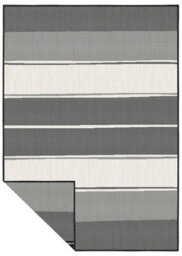 The Rugs Duo Weave Collection Outdoor Rugs In Tonal Stripes Design - thumbnail 3